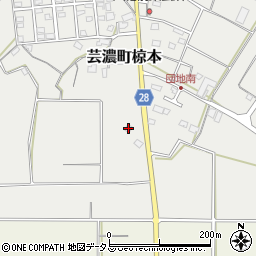 三重県津市芸濃町椋本1533周辺の地図