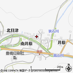 愛知県豊橋市嵩山町北貝津44周辺の地図