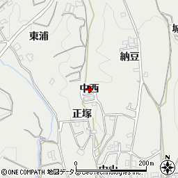 京都府和束町（相楽郡）別所（中西）周辺の地図
