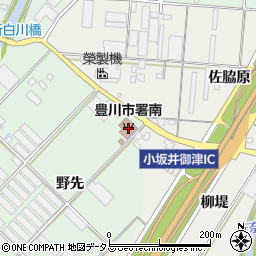豊川市消防署南分署周辺の地図