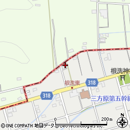 静岡県浜松市中央区根洗町8周辺の地図