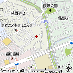 〒664-0031 兵庫県伊丹市荻野西の地図