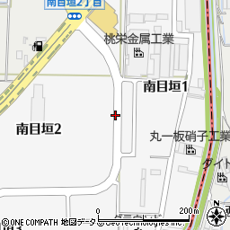 大阪府茨木市南目垣周辺の地図