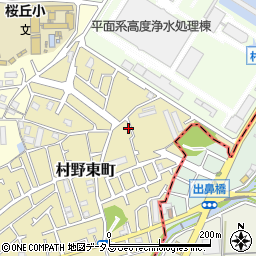 大阪府枚方市村野東町70-20周辺の地図