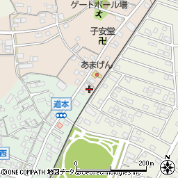 静岡県浜松市浜名区道本237周辺の地図