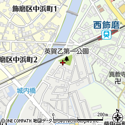 英賀東浜公園周辺の地図