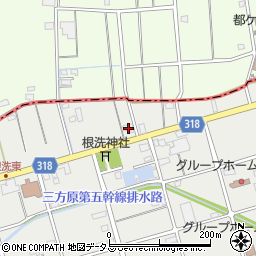 静岡県浜松市中央区根洗町18周辺の地図