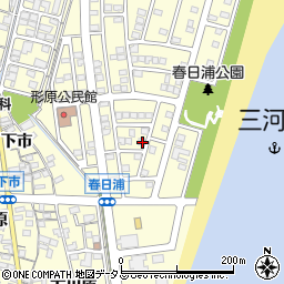 愛知県蒲郡市形原町春日浦16-2周辺の地図