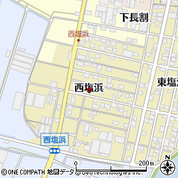 愛知県西尾市一色町一色西塩浜周辺の地図