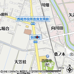 愛知県西尾市吉良町荻原桐杭48周辺の地図
