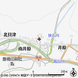 愛知県豊橋市嵩山町北貝津48周辺の地図
