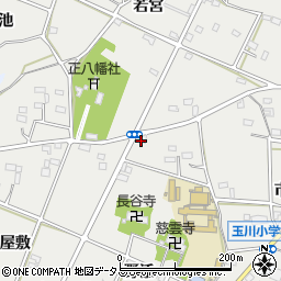 中日新聞　玉川専売店周辺の地図