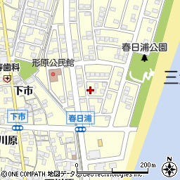 愛知県蒲郡市形原町春日浦16-5周辺の地図
