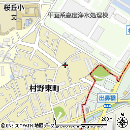 大阪府枚方市村野東町70-19周辺の地図