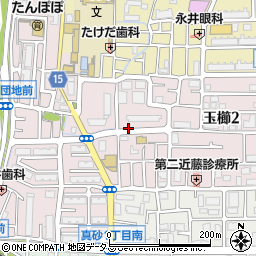 大阪府茨木市玉櫛周辺の地図