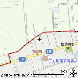 静岡県浜松市中央区根洗町10周辺の地図
