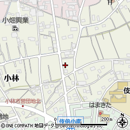 静岡県浜松市浜名区小林386周辺の地図
