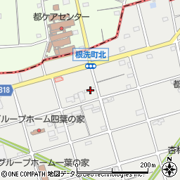 静岡県浜松市中央区根洗町198周辺の地図