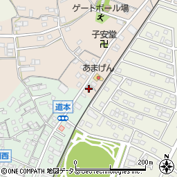 静岡県浜松市浜名区道本236-1周辺の地図