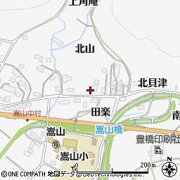 愛知県豊橋市嵩山町北貝津5周辺の地図