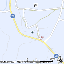 岡山県加賀郡吉備中央町西2150周辺の地図