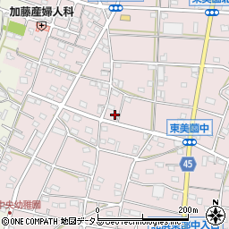静岡県浜松市浜名区東美薗1296周辺の地図