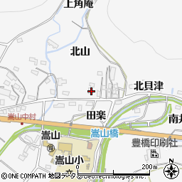 愛知県豊橋市嵩山町北貝津13周辺の地図