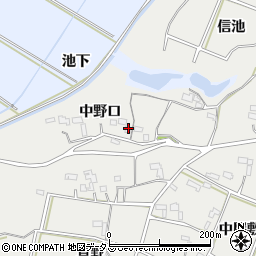 愛知県豊橋市石巻本町（中野口）周辺の地図