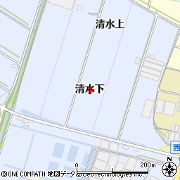 愛知県西尾市一色町小薮清水下周辺の地図