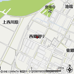 愛知県豊橋市下条西町西郷廻リ周辺の地図