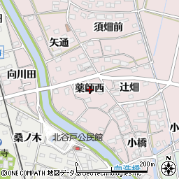 愛知県西尾市吉良町饗庭薬師西周辺の地図