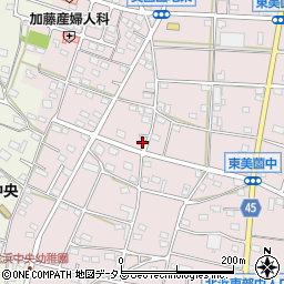 静岡県浜松市浜名区東美薗1291-2周辺の地図