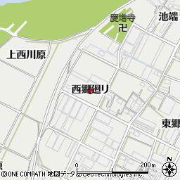 愛知県豊橋市下条西町（西郷廻リ）周辺の地図
