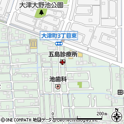 五島診療所周辺の地図