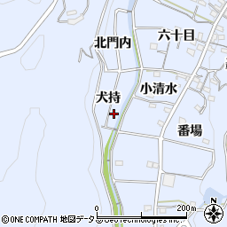 愛知県西尾市西幡豆町犬持19周辺の地図