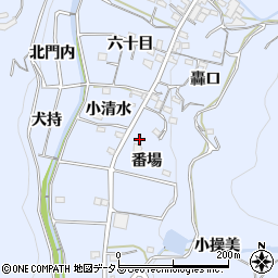 愛知県西尾市西幡豆町番場51周辺の地図