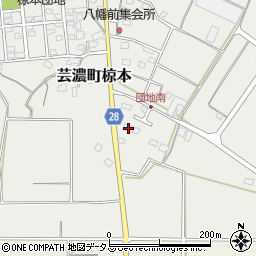 三重県津市芸濃町椋本2206周辺の地図