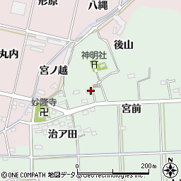 愛知県西尾市吉良町小山田治ア田1周辺の地図
