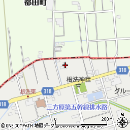 静岡県浜松市中央区根洗町16周辺の地図