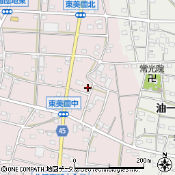 静岡県浜松市浜名区東美薗1401周辺の地図