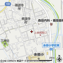 兵庫県姫路市余部区周辺の地図