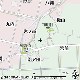 愛知県西尾市吉良町小山田治ア田5周辺の地図
