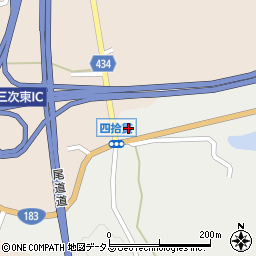 広島県三次市和知町1287周辺の地図