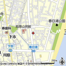 愛知県蒲郡市形原町春日浦22周辺の地図