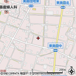 静岡県浜松市浜名区東美薗1347-1周辺の地図