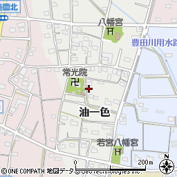 静岡県浜松市浜名区油一色157周辺の地図