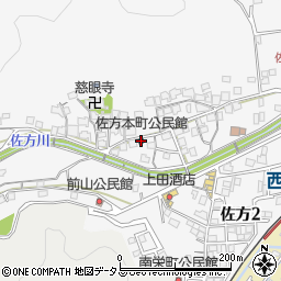 佐方本町公民館周辺の地図