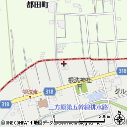 静岡県浜松市中央区根洗町15周辺の地図