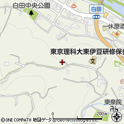 静岡県賀茂郡東伊豆町白田552-2周辺の地図