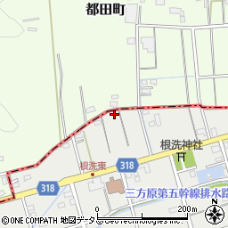 静岡県浜松市中央区根洗町13周辺の地図